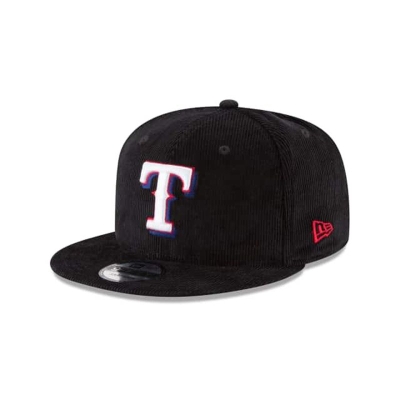 Texas Rangers Gorra | New Era MLB Corduroy 9fifty Snapback Cap Mexico - Negros